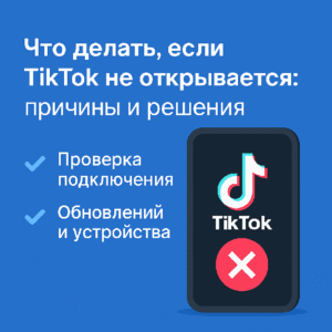 Что делать, если TikTok не открывается