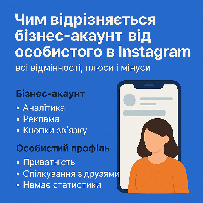 Чим відрізняється бізнес-аккаунт від особистого в Instagram