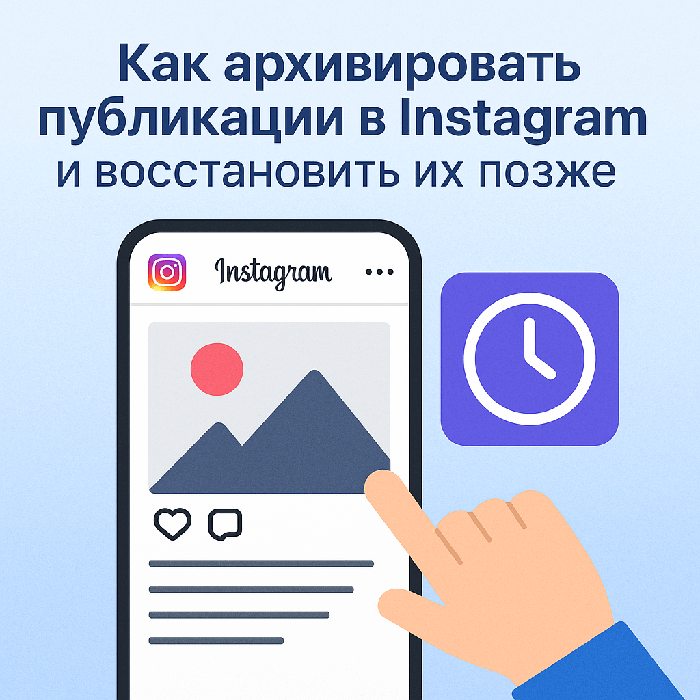 Как архивировать публикации в Instagram