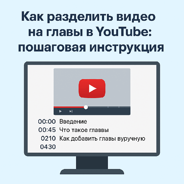Как разделить видео на главы в YouTube
