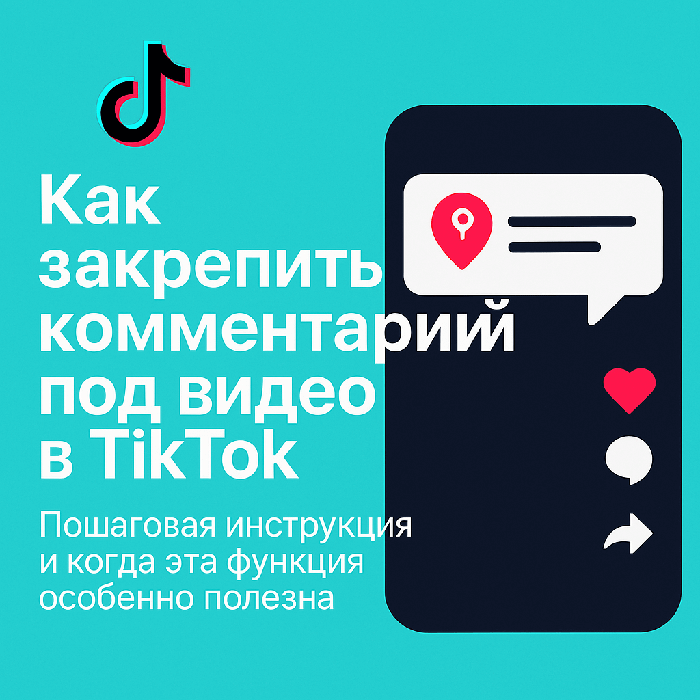 Как закрепить комментарий под видео в TikTok