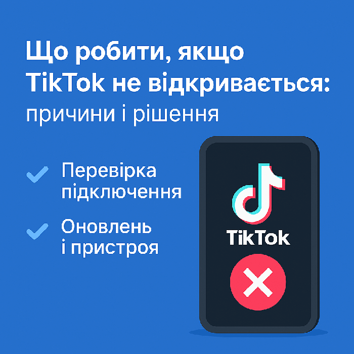 Що робити, якщо TikTok не відкривається