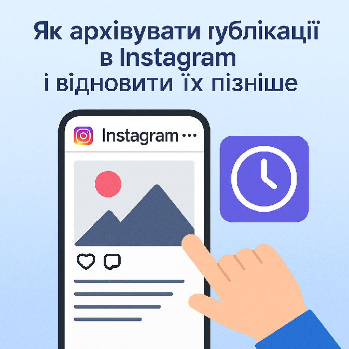 Як архівувати публікації в Instagram