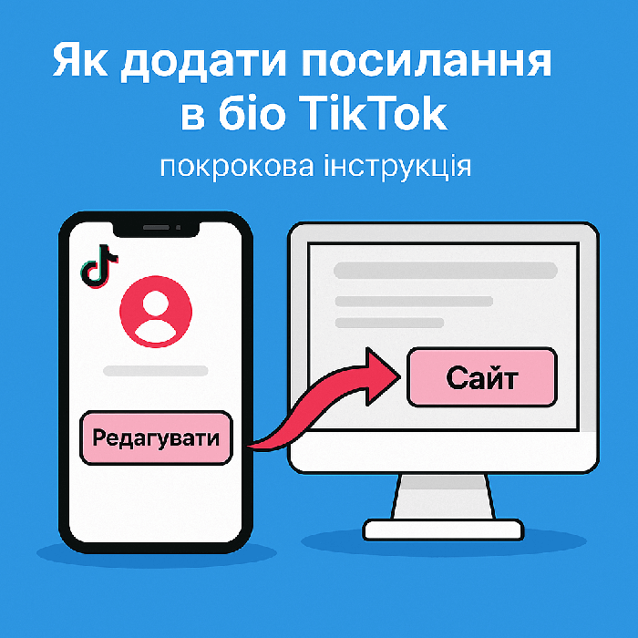 Як додати посилання в біо TikTok