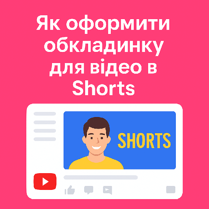 Як оформити обкладинку для відео в Shorts