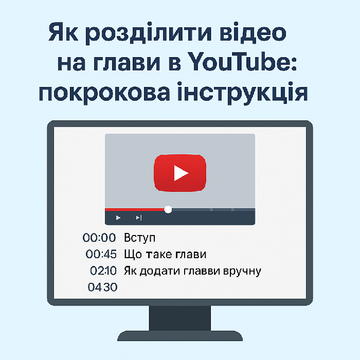 Як розділити відео на розділи у YouTube