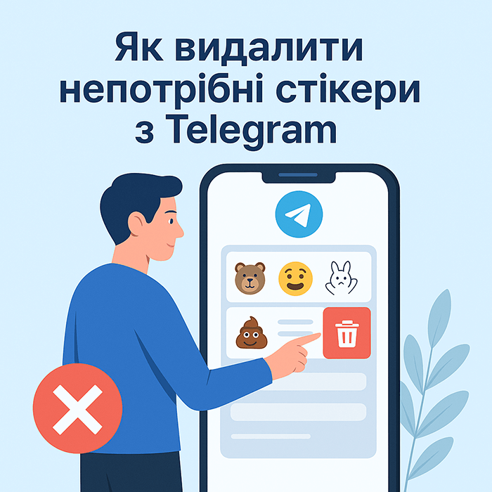 Як видалити непотрібні стікери з Telegram