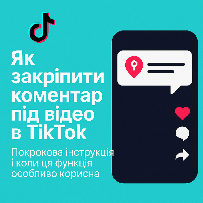 Як закріпити коментар під відео в TikTok