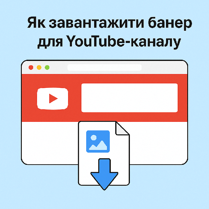 Як завантажити банер для YouTube-каналу