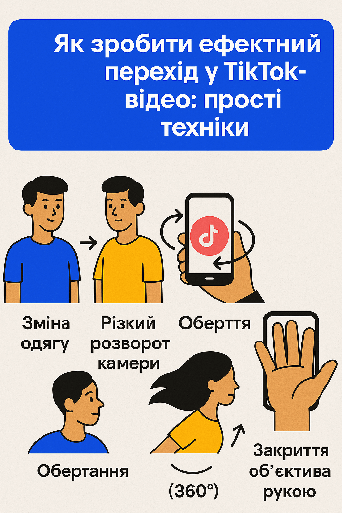 Як зробити ефектний перехід у TikTok-відео
