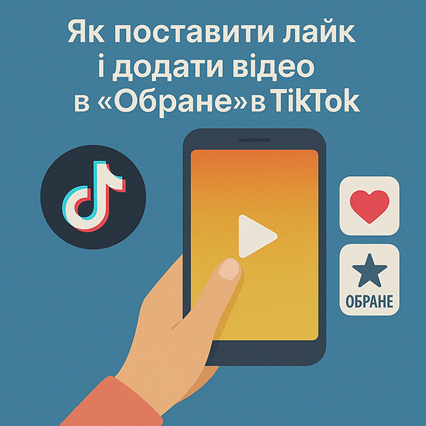 Як поставити лайк і додати відео в «Обране» в TikTok