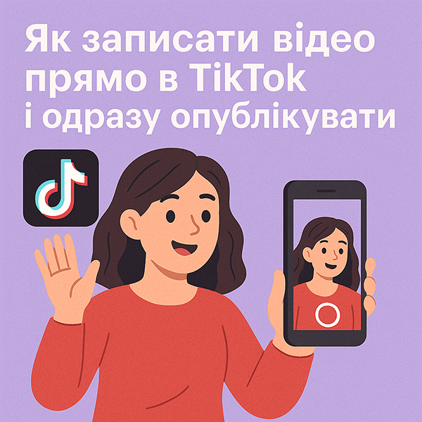 Як записати відео прямо в TikTok