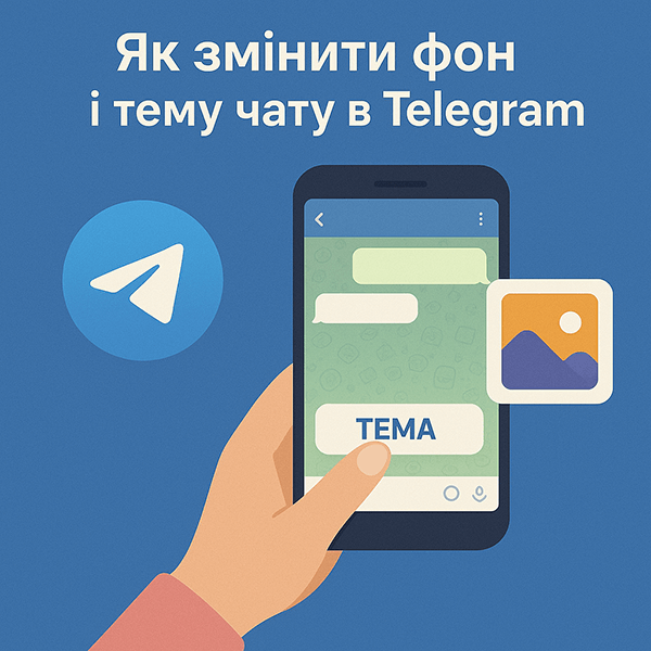 Як змінити фон і тему чату в Telegram
