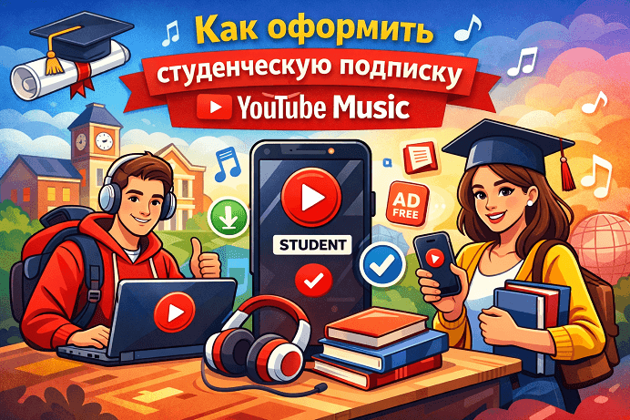 Как оформить студенческую подписку YouTube Music