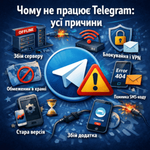 Чому не працює Telegram