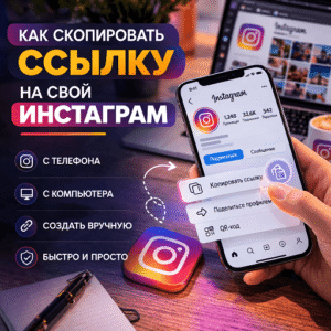 Как скопировать ссылку Instagram