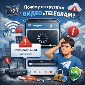 почему не грузится видео в телеграмм