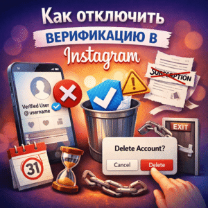 Как отключить верификацию в Instagram