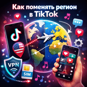 Как поменять регион в TikTok