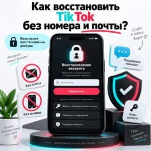 Как восстановить ТикТок без номера и почты