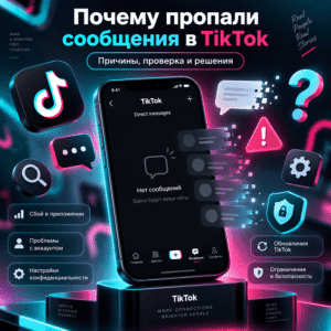 Почему пропали сообщения в TikTok