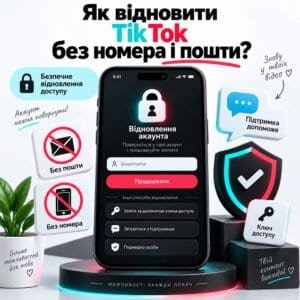 Як відновити ТікТок без номера і пошти