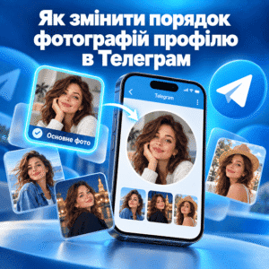 Як змінити порядок фотографій у Телеграм